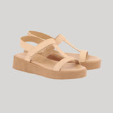 Ancient Greek Sandals | Natural Myrto Platform Sandal