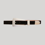 Khaite | Lucca Belt With Silver Buckle