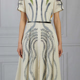 Atuzarra | Ivory Botanical Kiera Dress