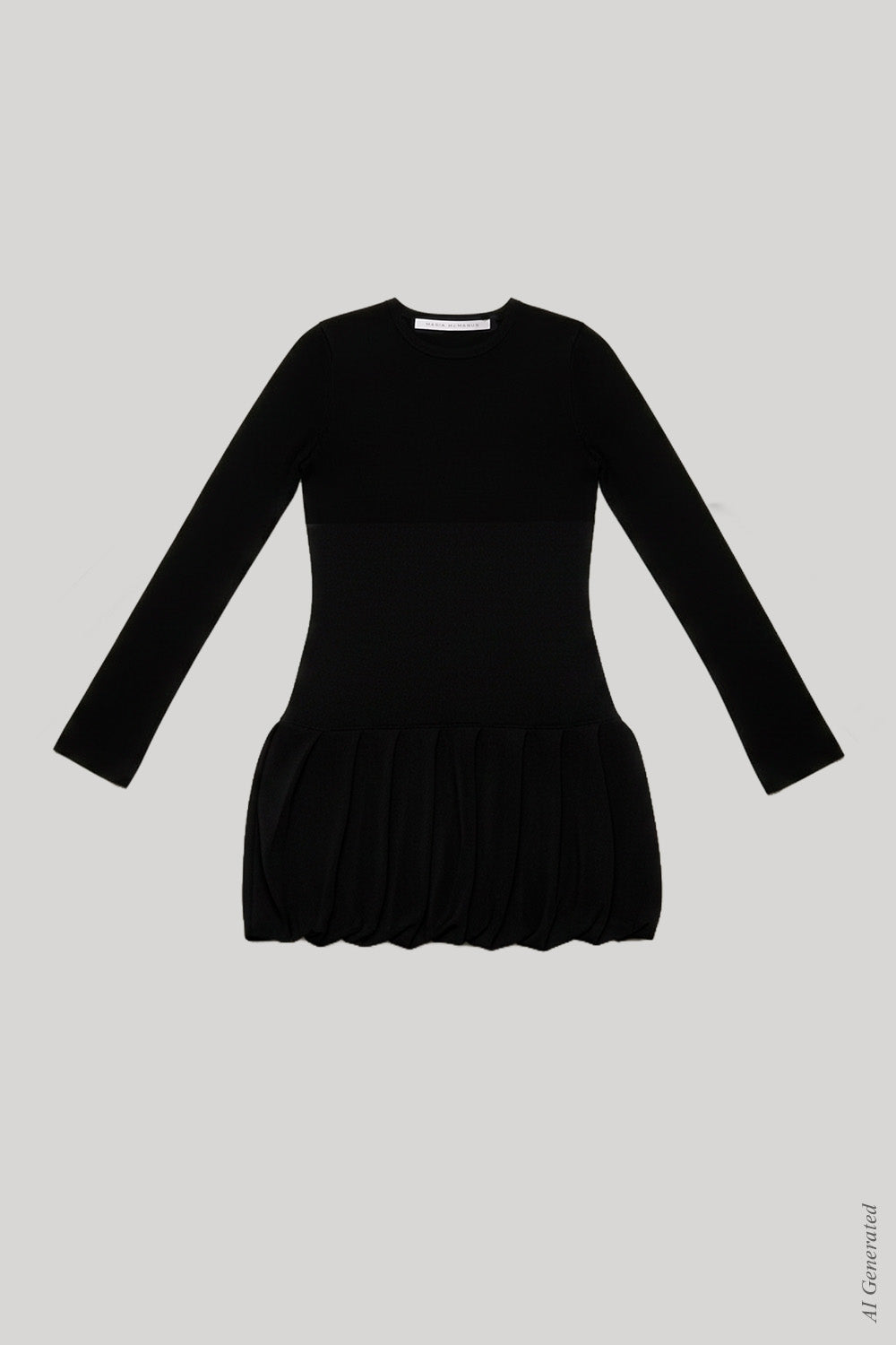 Maria McManus | Long Sleeve Ruched Dress in Black Maria McManus | Long Sleeve Ruched Dress in Black
