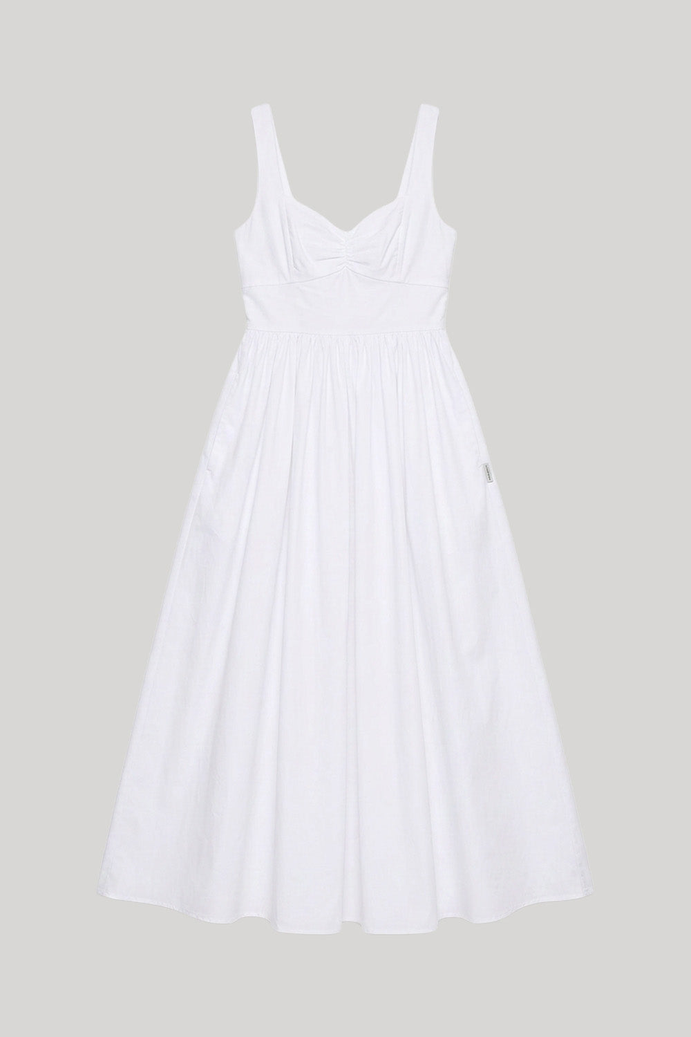 matteau midi dress Matteau Shirred Organic Cotton Midi Dress - Women - Chocolate Dresses