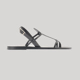 Ancient Greek Sandals | Black Parian Sandal