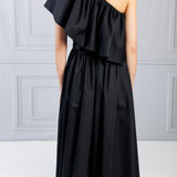 Adam Lippes | One Shoulder Ruffle Dress