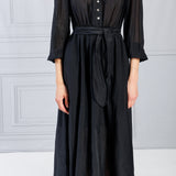Xirena | Black Hera Long Sleeve Dress