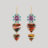 Eden Presley | Double Love Fordite Earrings