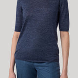 Gabriela Hearst | Chris Knit T-Shirt in Navy