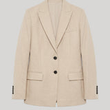 Maria McManus | Single Breasted Blazer in Oatmeal
