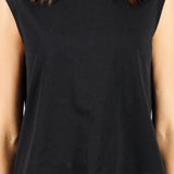 Victoria Beckham | Sleeveless T-Shirt in Black
