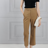 Maria McManus | Toffee Cropped High Waisted Trouser
