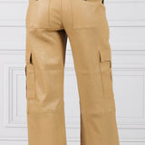SPRWMN | Khaki Cropped Baggy Cargo Pants