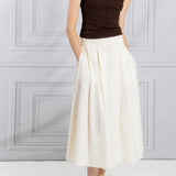 Maria McManus | Front Pleated Midi Skirt