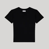 SPRWMN | Cotton Short Sleeve Baby Tee in Black