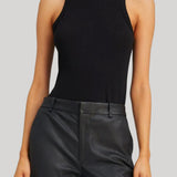 SPRWMN | Cotton Racer Tank in Black