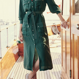 The Great. | Cargo Dress in Green