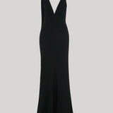 Victoria Beckham | V-Neck Gathered Waist Gown