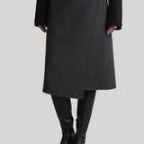 A.Emery | The Roche Skirt in Charcoal Melange