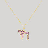 Audrey Cohen | Chai Necklace in Pink