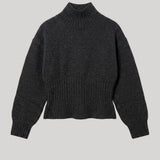 Allude | Mockneck Sweater 1/1 in Vulcano Mel