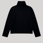 Black cashmere mockneck sweater 