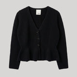 Allude | V-Cardigan 1/1 Noir