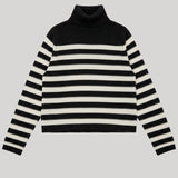 Striped Cashmere Turtleneck 