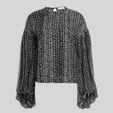 Altuzarra | Brooks Top in Black Bluebell