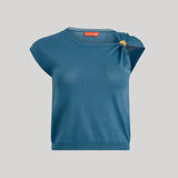 Altuzarra | Rinaldi Top in Ash Blue