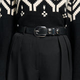 Altuzarra | Western Boho Belt in Black