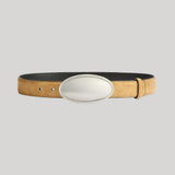 Altuzarra | Oval Plaque Belt in Tan