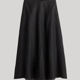 Apiece Apart | Primavera Drape Skirt in Black