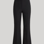 Black cropped trousers