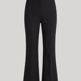 Black cropped trousers