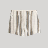 Apiece Apart | Stripe Veras Short in Affogato Stripe