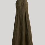 Apiece Apart | Sculpted Uma Sleeveless Maxi in Dark Olive