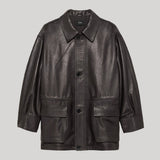 Arma | Maeve Leather Jacket in Mud Brown