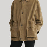 Arma | Maeve Lamb Suede Jacket in Olive