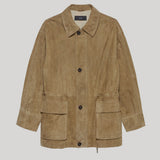 Arma | Maeve Lamb Suede Jacket in Olive