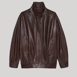 Arma | Paula Leather Funnel Neck Jacket