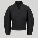 Black zip up jacket