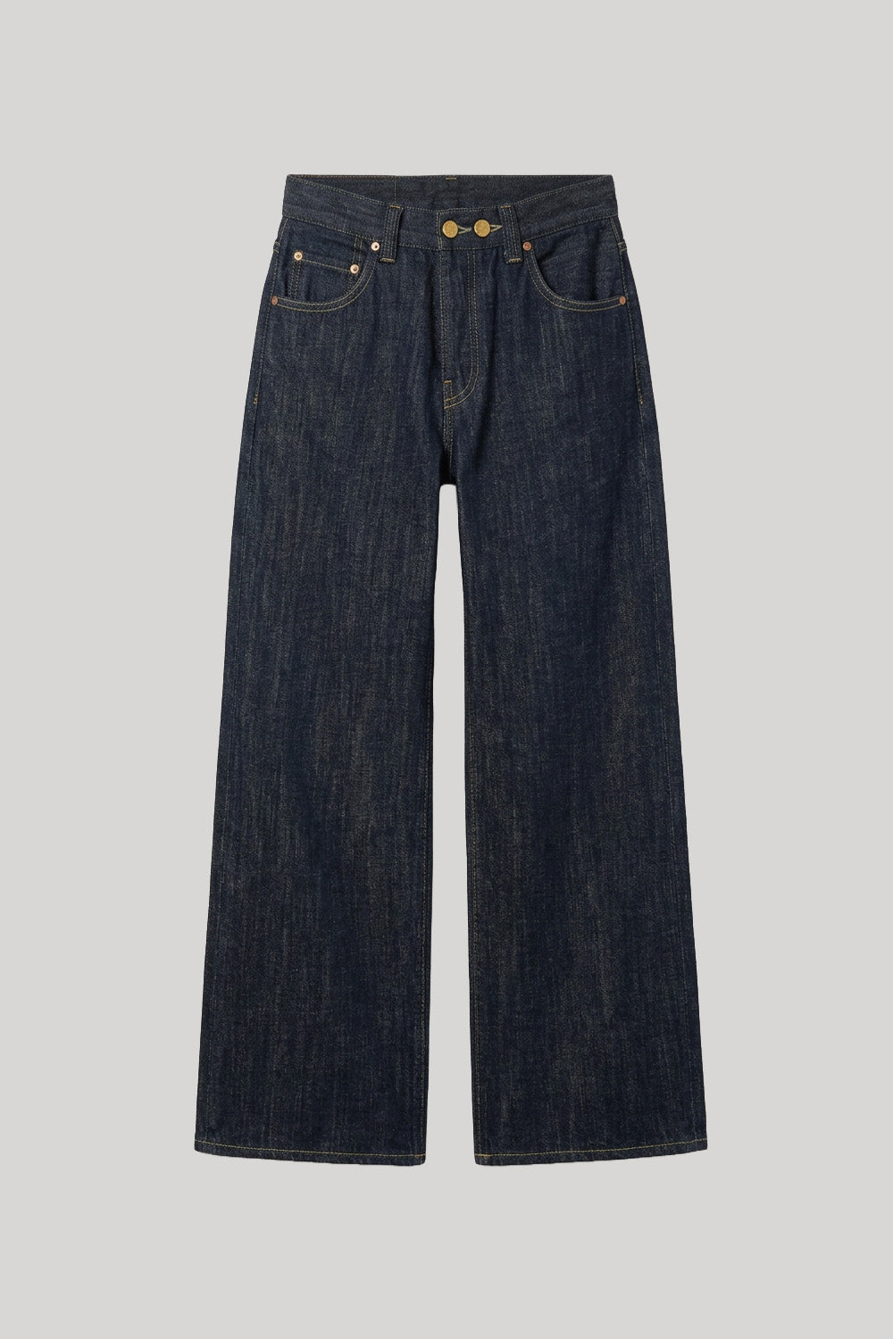 Dark wash denim
