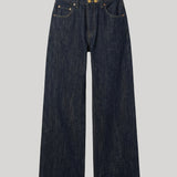 Dark wash denim