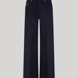 Dark navy wide leg jeans