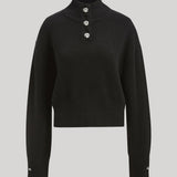 Brandon Maxwell | The Rowe Cropped Henley in Black