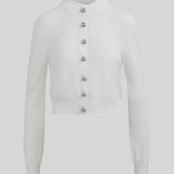 Brandon Maxwell | The Aubrey Cardigan in Optic White