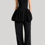 Brandon Maxwell | The Cleo Mini Dress in Black