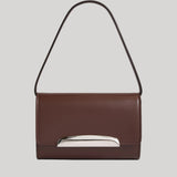 Brandon Maxwell | The Louise Pochette Bag in Espresso Leather