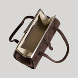 Brandon Maxwell | The Maxwell Bag in Malt Brown Suede