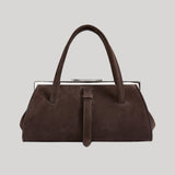 Brandon Maxwell | The Maxwell Bag in Malt Brown Suede