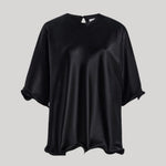 Black silk blouse