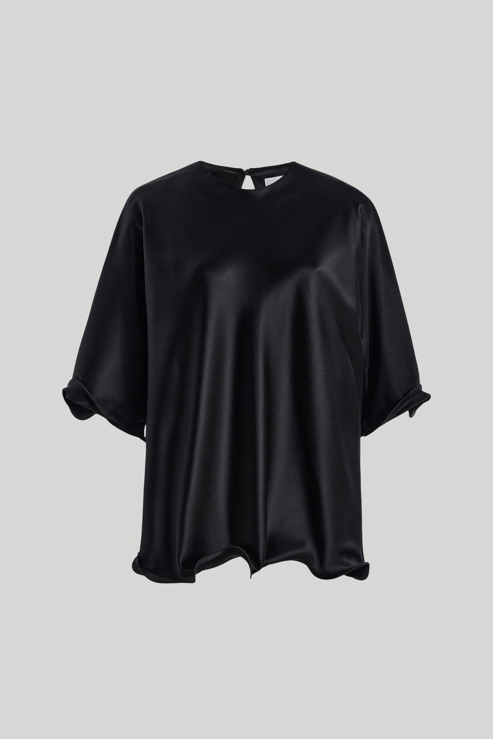 Black silk blouse